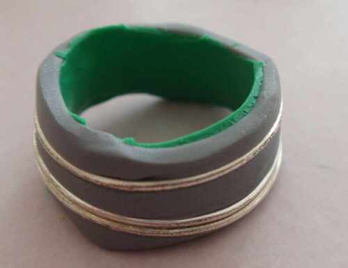 Fimotic Fimoanleitung ein einzigartiger Ring mit Drahtseele