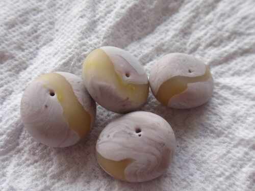 Kieselstein-Perlen aus Fimo Anleitung