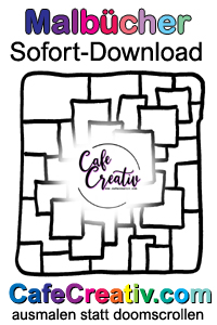 Malbücher zum sofort herunterladen jetzt kaufen bei CafeCreativ.com